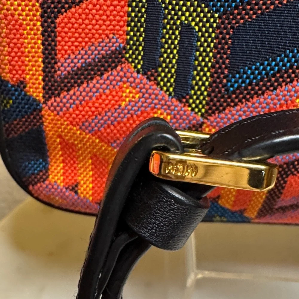 MCM Authentic Vibrant Geometric Crossbody Bag EUC with receipts Hard to Find!